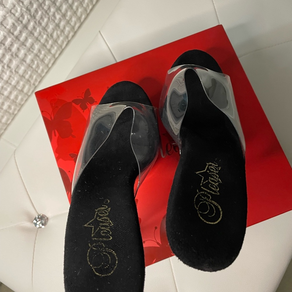 Black, 6” Platform Slide. Barely Worn, Like New!! - image 7